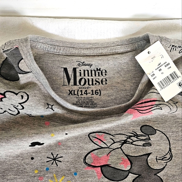 Disney Girls Minnie Mouse, Bows, Rainbows, and Unicorns Long Sleeve T shirt NEW - Picture 3 of 6